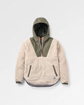 Beaumont Recycled Sherpa Hooded Fleece - Vintage White